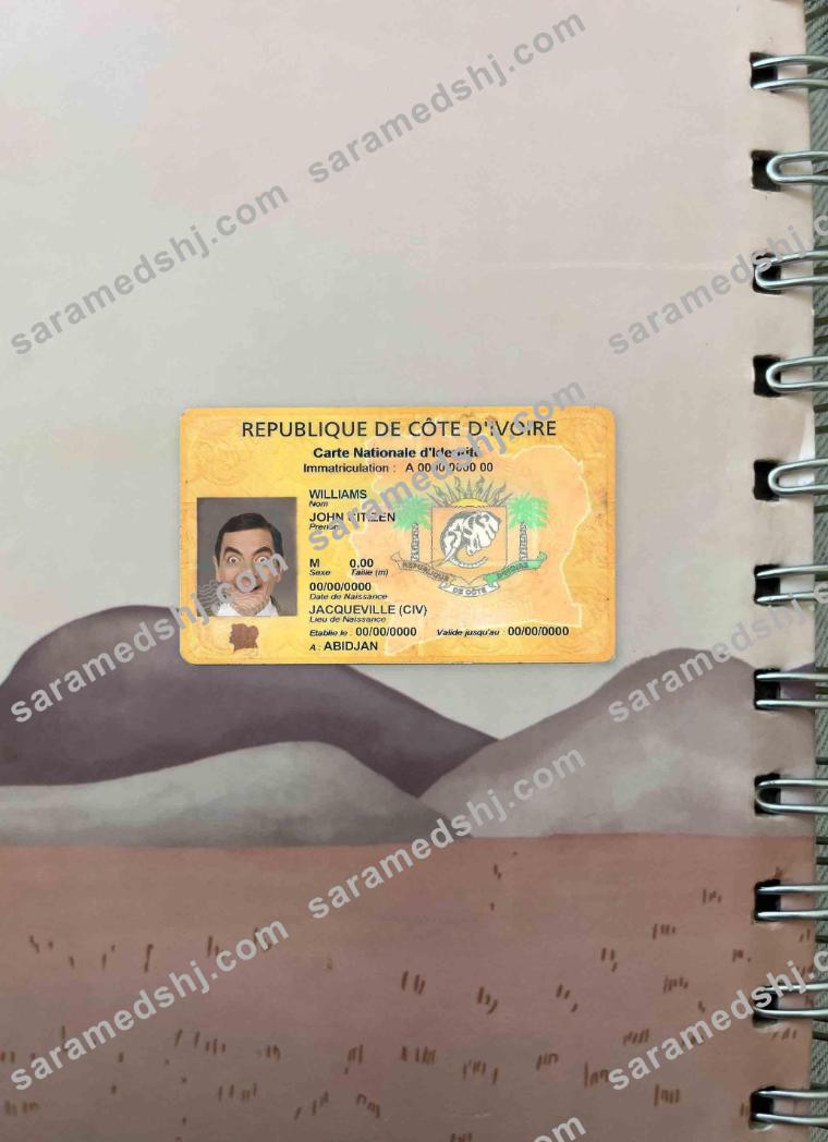 Cote D'ivoire ID photolook FRONT